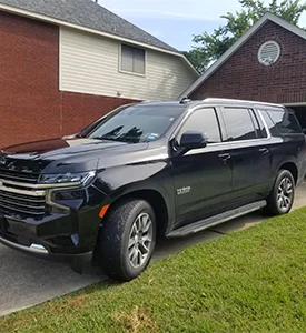 Luxury fleet of limousines in Houston