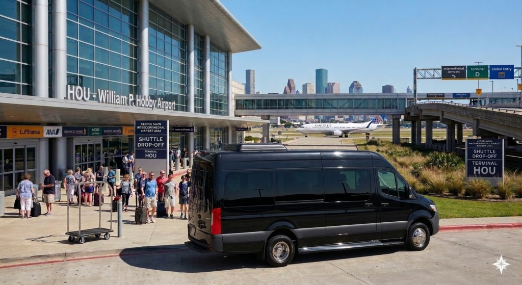 HOU with sprinterHouston And Galveston Limousine